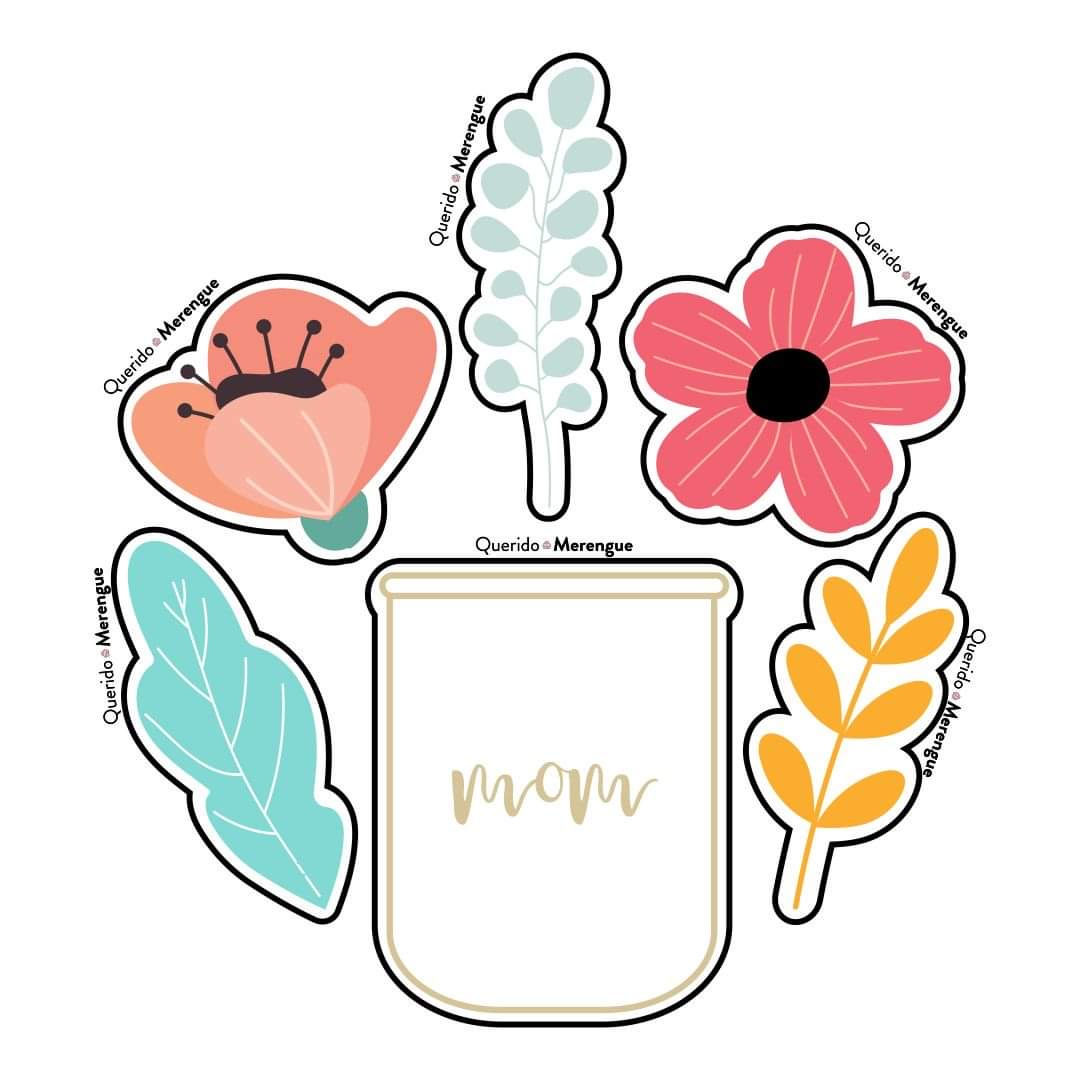 Juego de cortadores BOUQUET DE FLORES (6 Piezas)