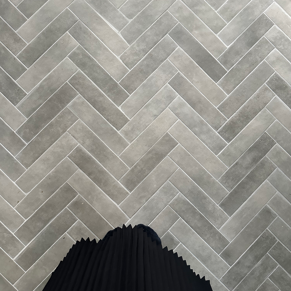 Mudroom Herringbone Floor