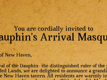 ANNOUNCEMENTS FOR MAY - MASQUERADE PARTY & RECURRING NPC APPLICATIONS