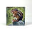 Thumbnail: Oil painting of brown chipmunk sitting on a rock with green foliage background