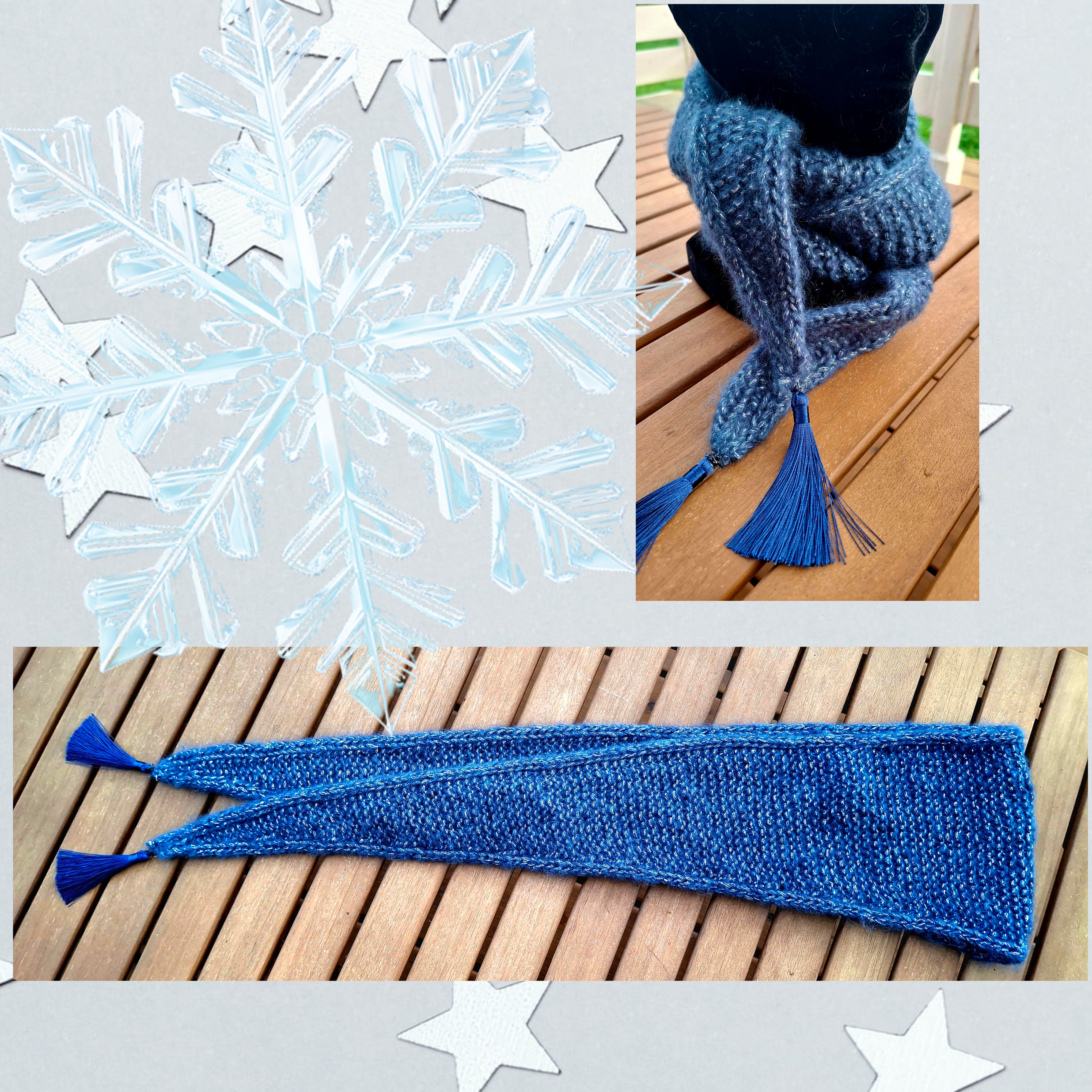 Echarpe Sophie Scarf Bleu nuit scintillant