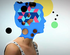 Arte abstracto de siluetas