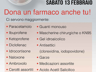 13 febbraio: dona un farmaco anche tu