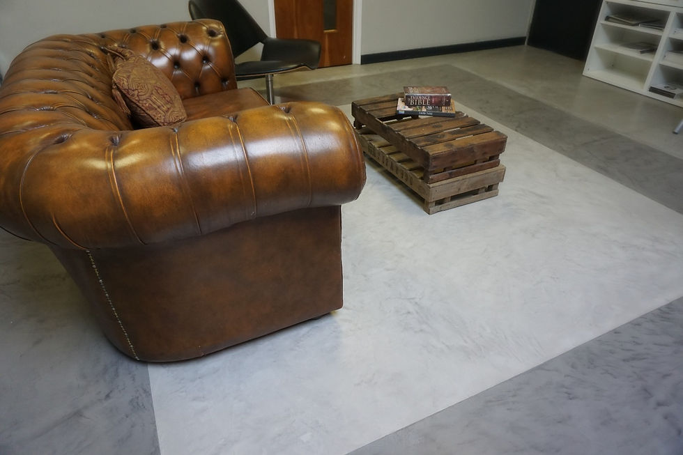 Polished concrete floor in London