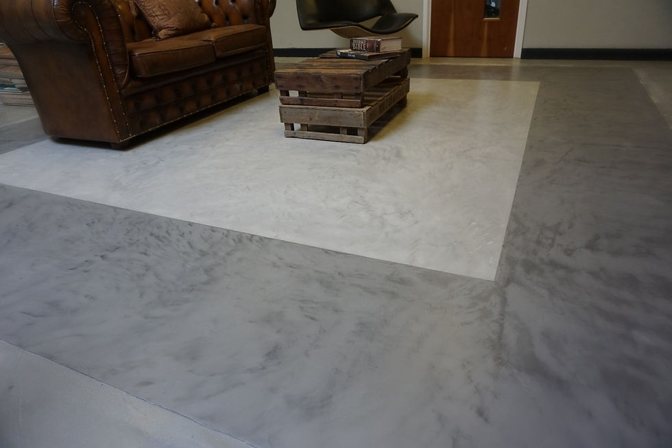 Polished concrete floor in London