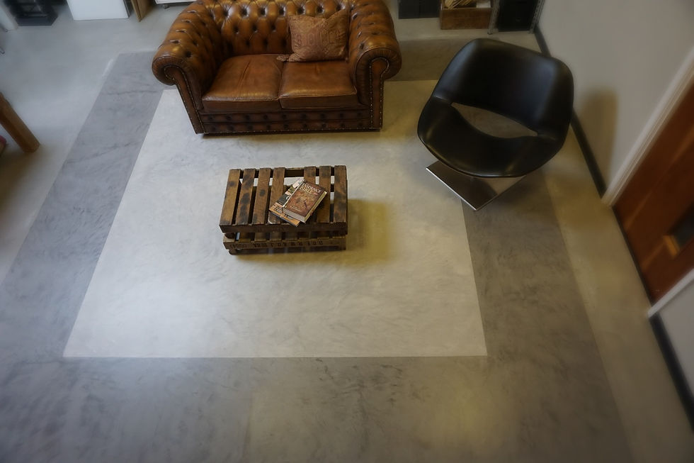 Polished concrete floor in London