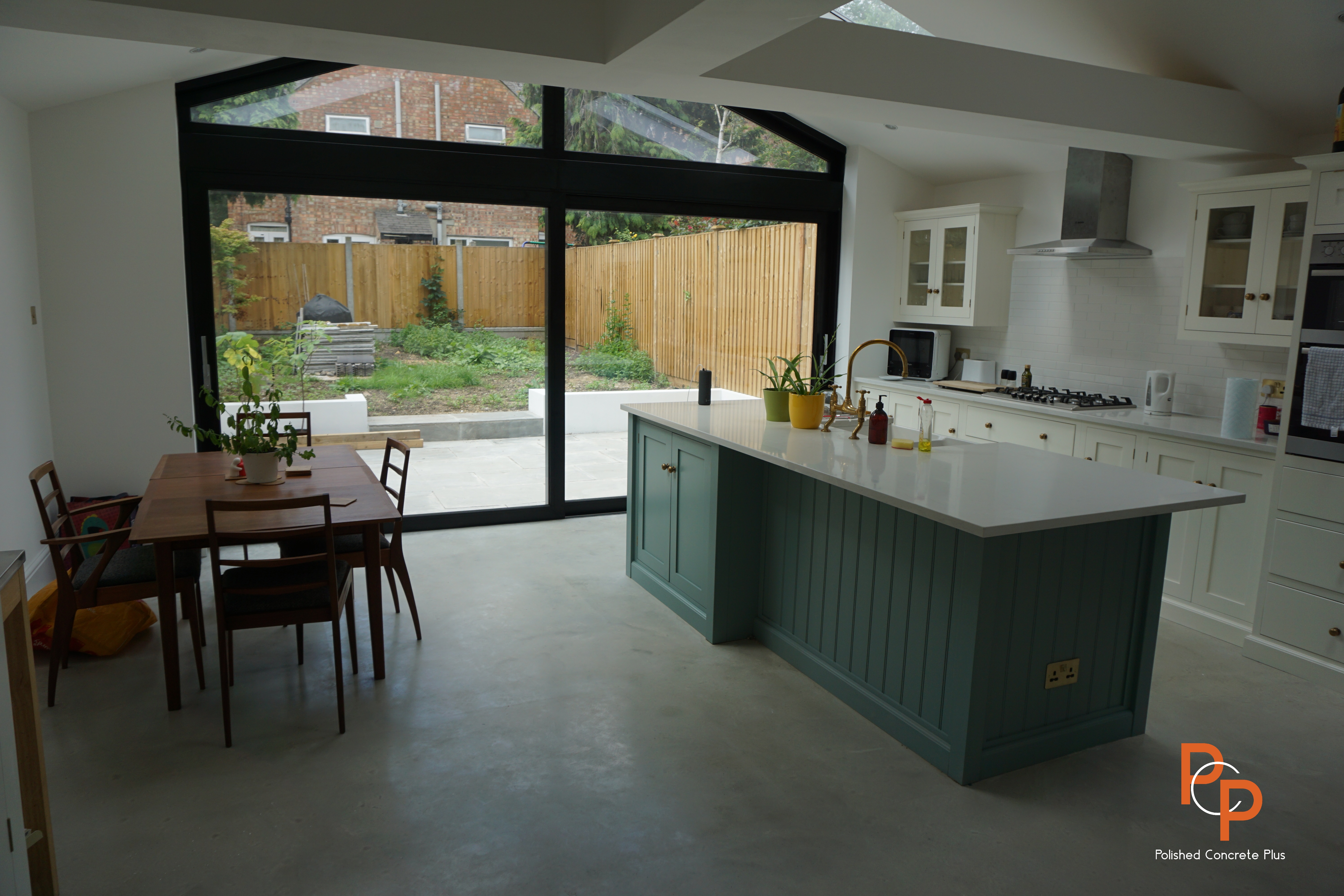 Polished concrete floor in London