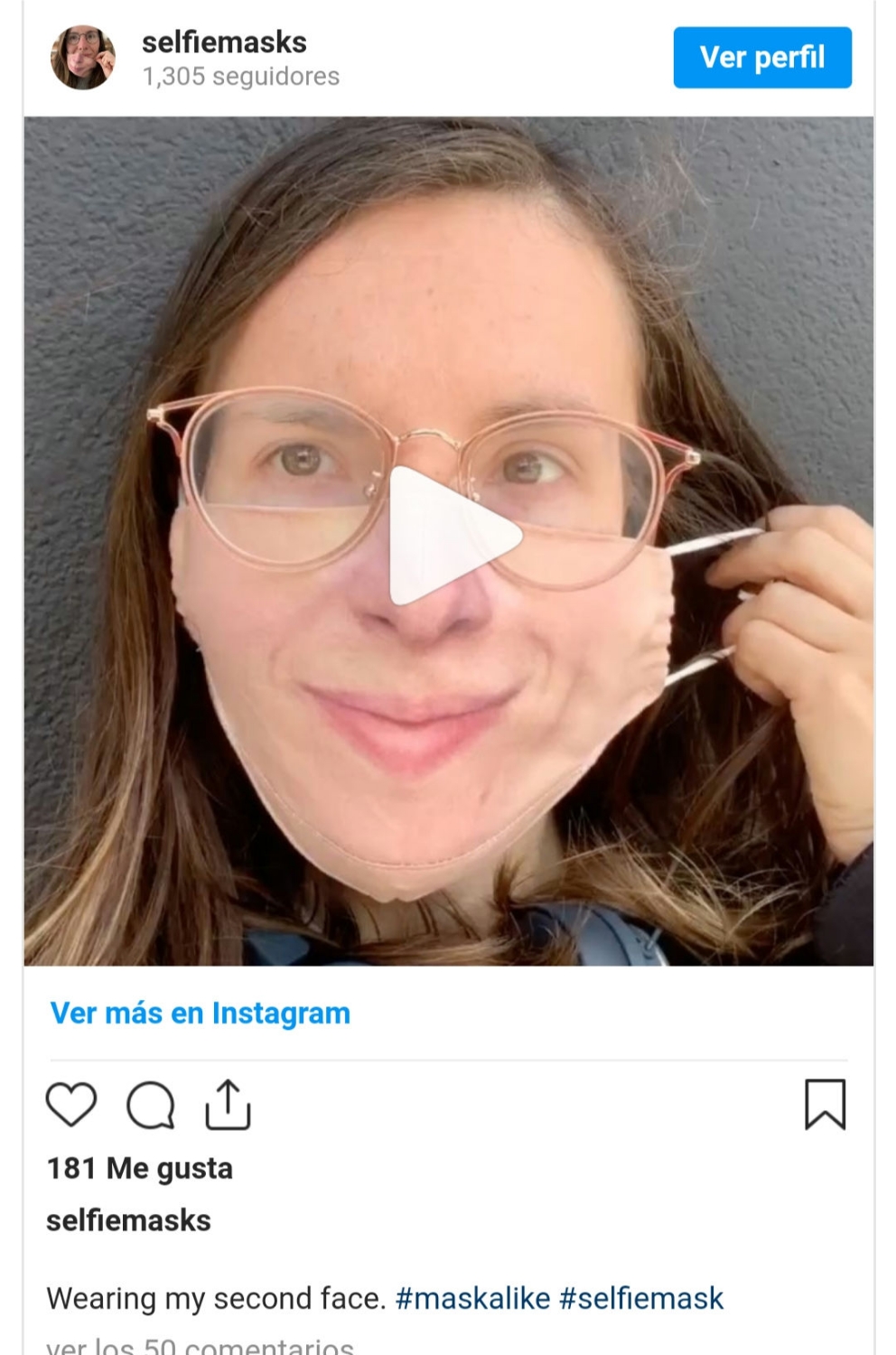 Venden mascarillas con tu cara impresa para que la gente te reconozca por la calle
