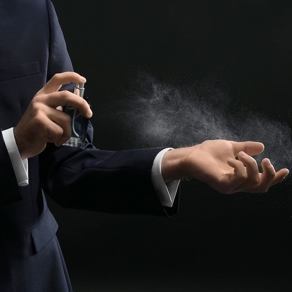 apply scent on clothing