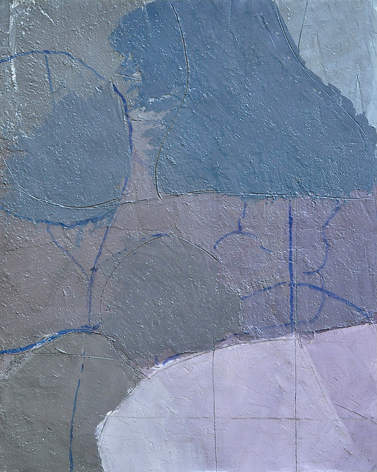 Alfredo Chighine, Composizione, 1973, olio su tela, 81x65 cm