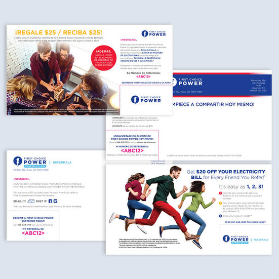 First Choice Power Refer a Friend Postcards