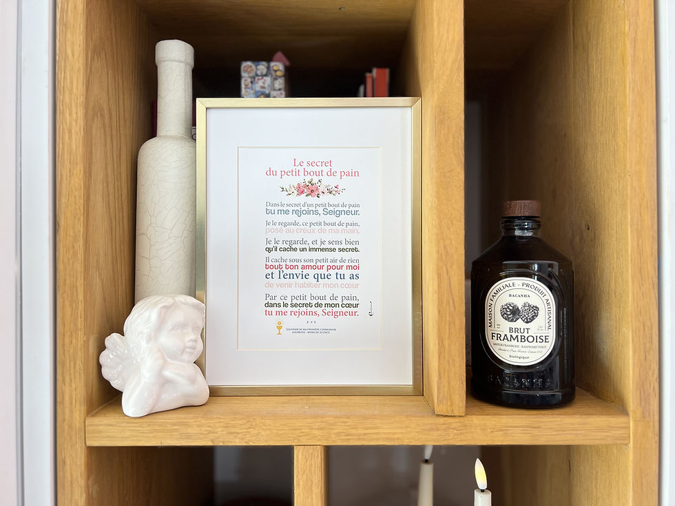 Miniature : Affiche-prière Le secret du petit bout de pain