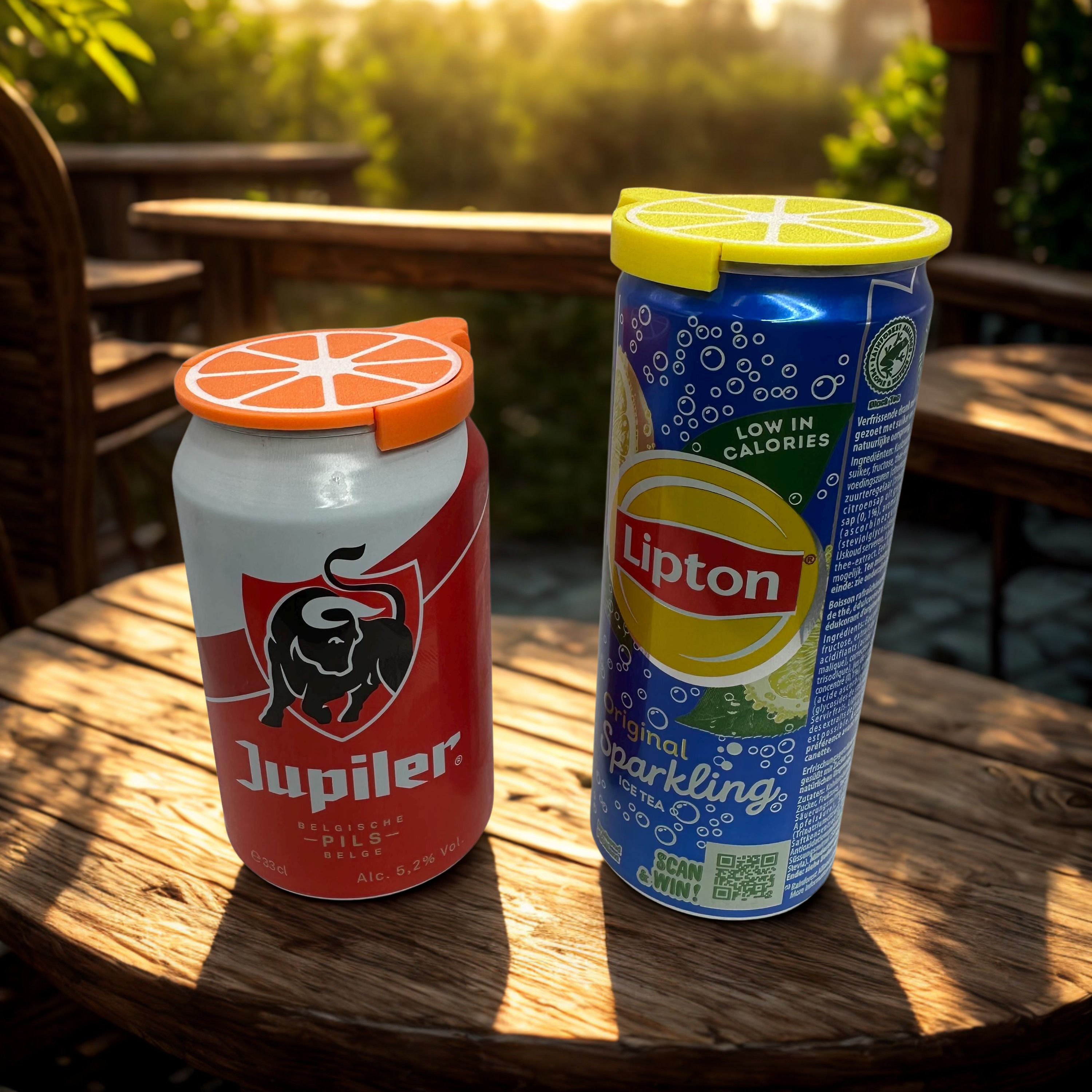 3D-geprinte Herbruikbare Flip Top Deksel voor Frisdrank- of Bierblik