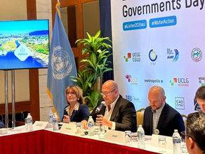 Presenta Enrique Alfaro ante ONU avances y resultados de saneamiento del Rio Santiago