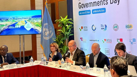 Presenta Enrique Alfaro ante ONU avances y resultados de saneamiento del Rio Santiago