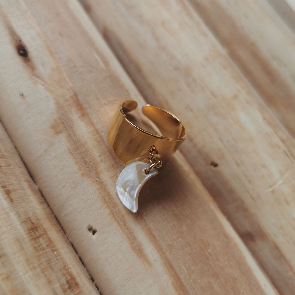 Miniature : Bague Lune nacre