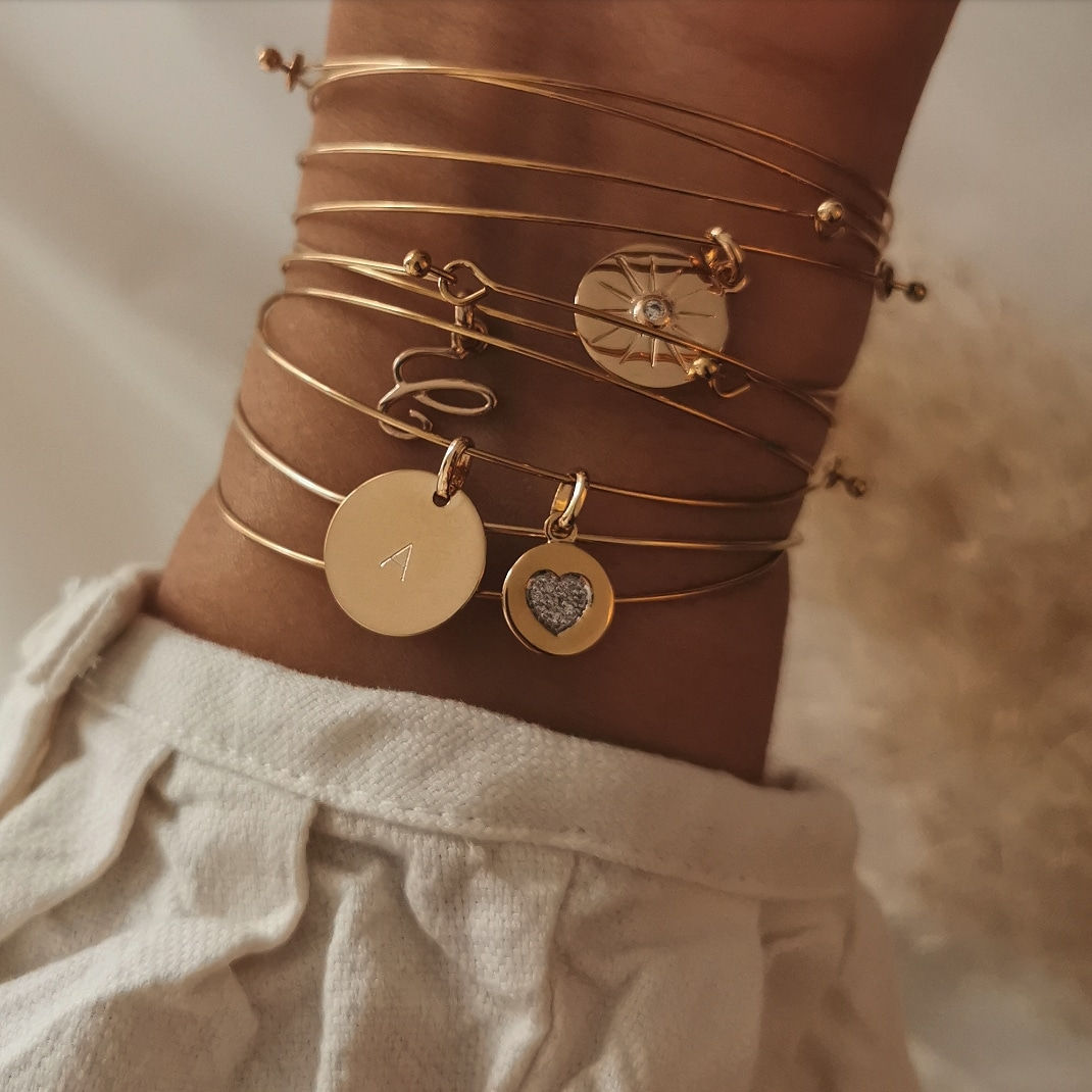 Pampille pour jonc Amana Doré