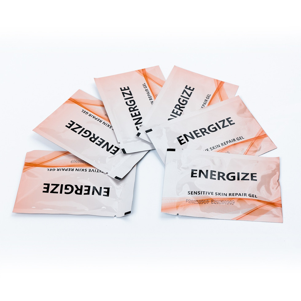 Close-up of NuTona Energize sensitive skin repair gel (activator)