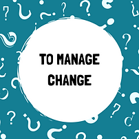 Circular graphic with text To manage change