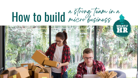 How to build a strong team in your micro business now.