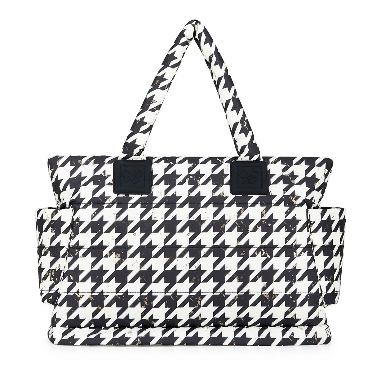 AIRY Tote L | Splash Gold Houndstooth
