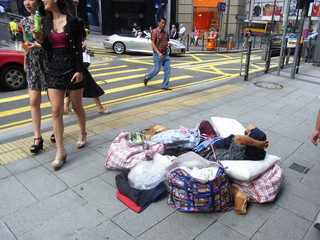The homeless in HK during Covid