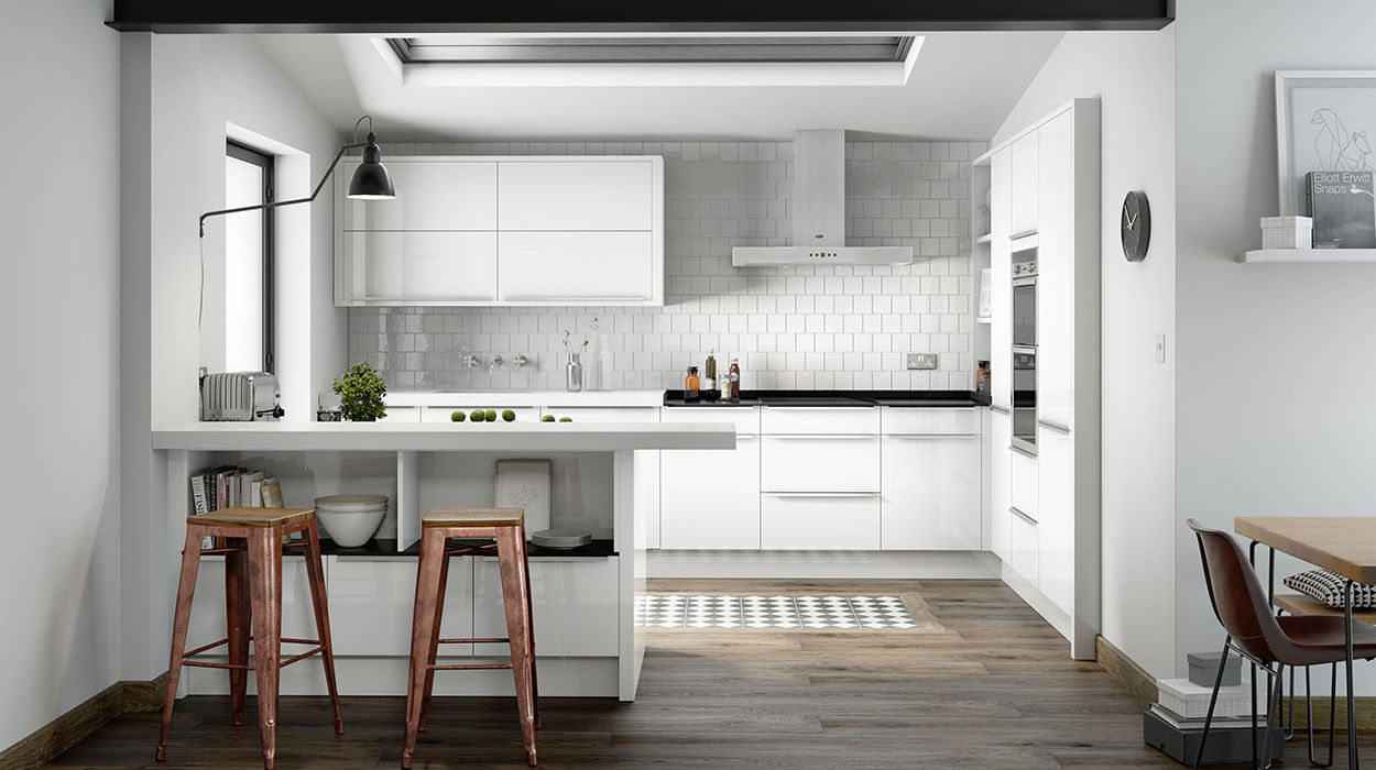 Kensington White Gloss Kitchen