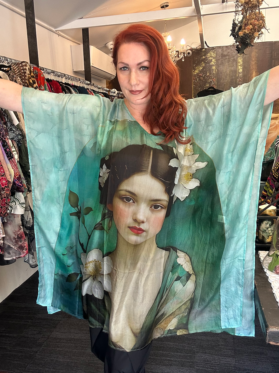 Thumbnail: Sakura silk caftan Osfa