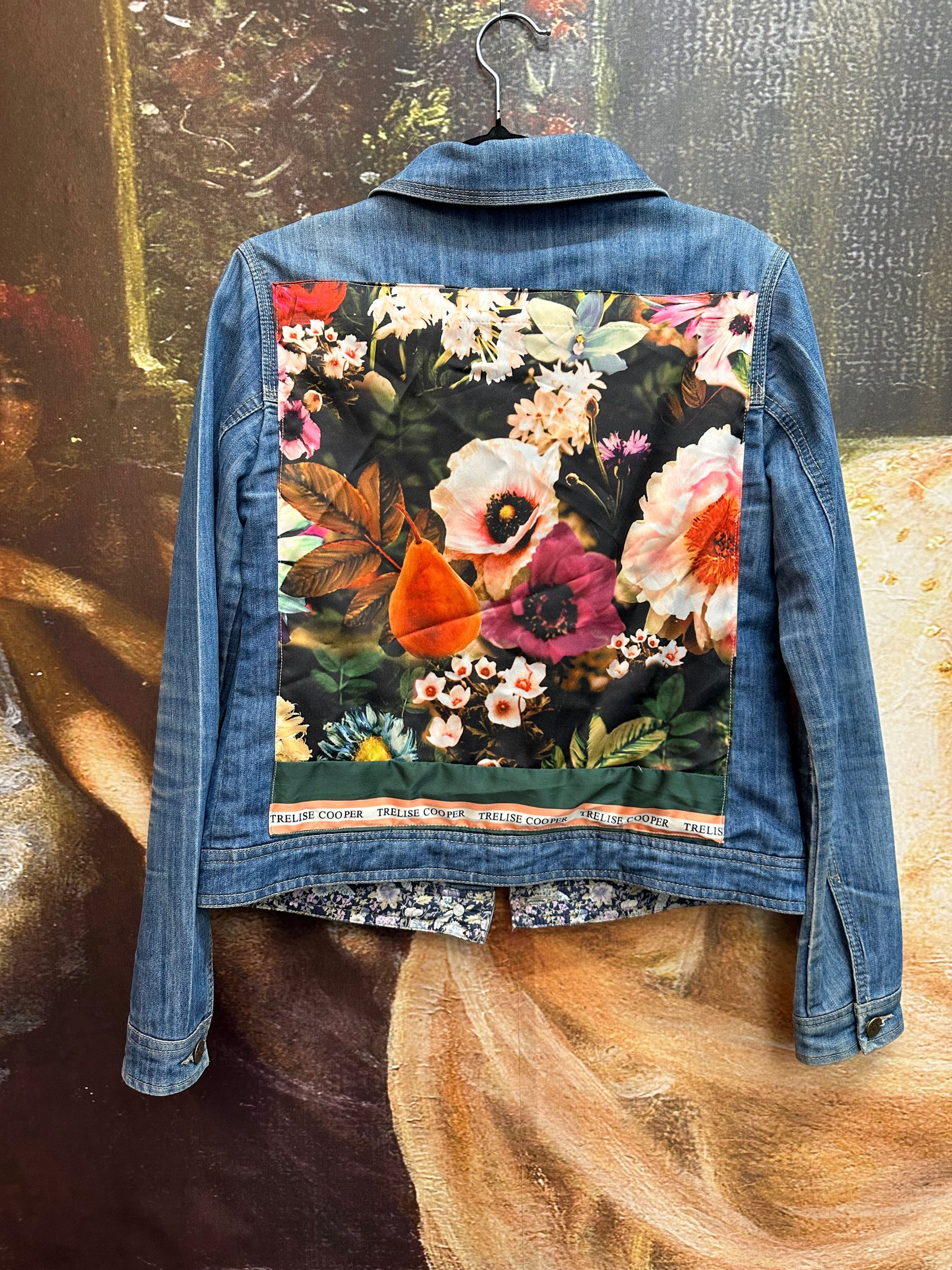 Repurposed Trelise fabric jacket size 8