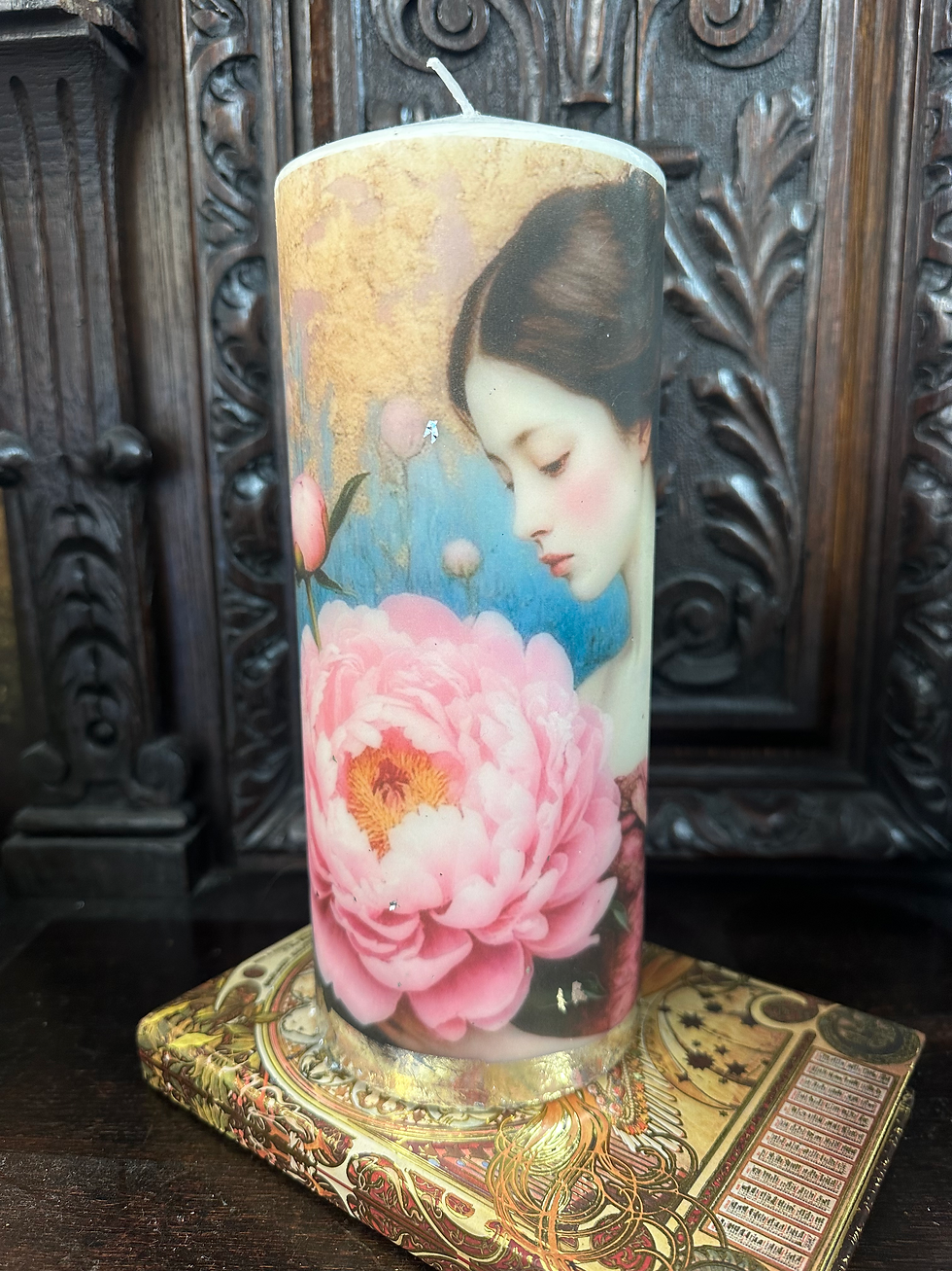 Peonie lady large candle