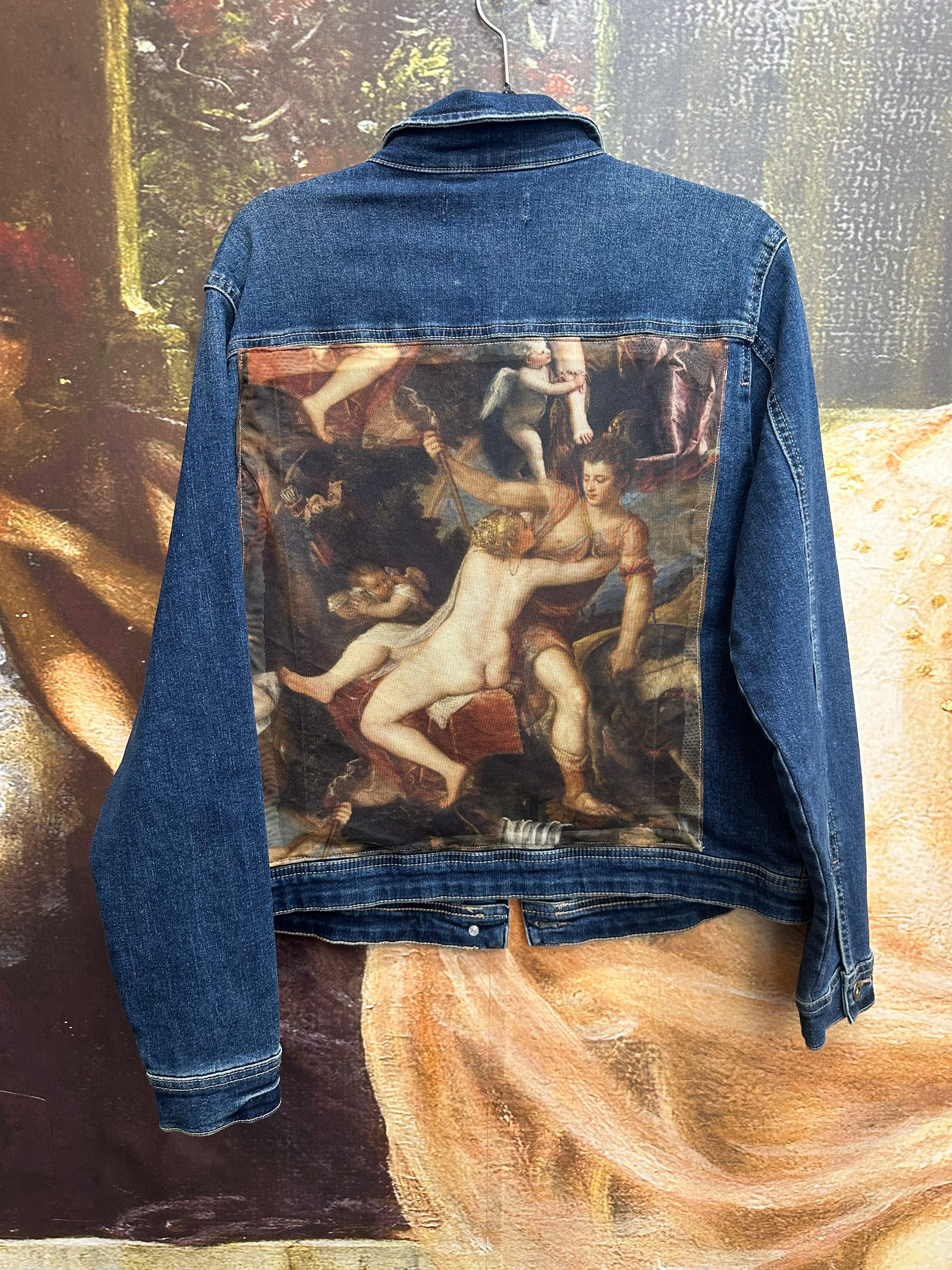 Dark renaissance denim jacket size 12-14