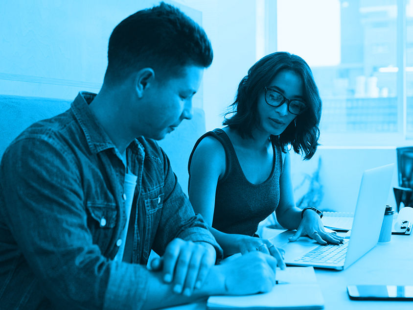 AEC marketing and technical team collaborating on proposal content