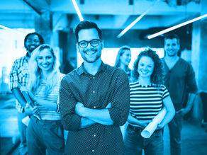 group of AEC brand stewards and ambassadors smiling at the camera