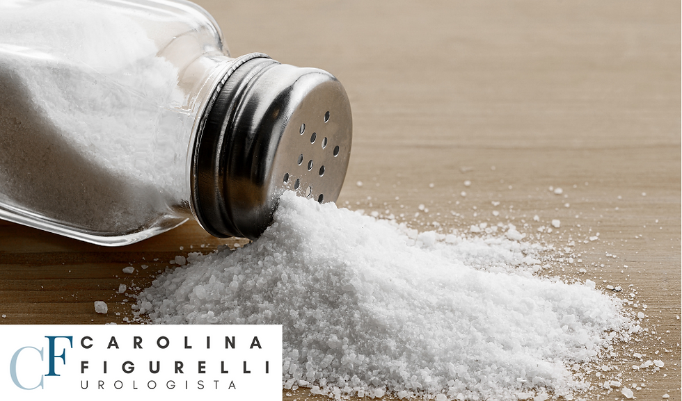 excesso de sódio causa pedra nos rins