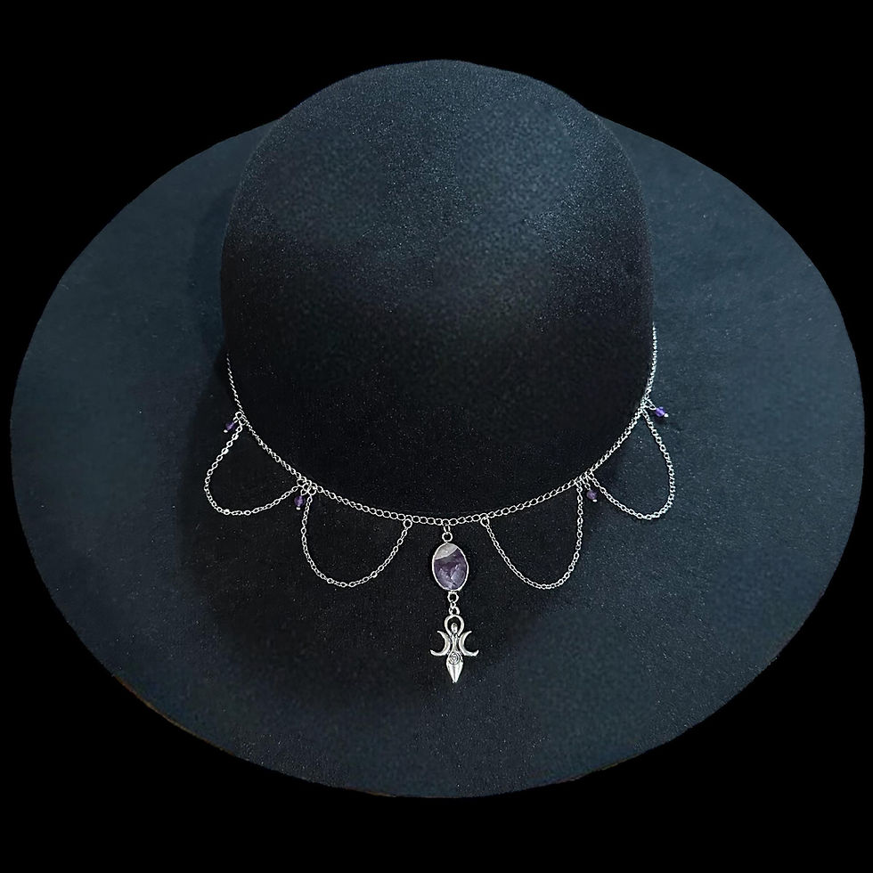Thumbnail: Ostara Jewelry & Goddess Earrings with Amethyst Exclusive WitchVibes