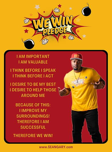 We Win Pledge Flyer