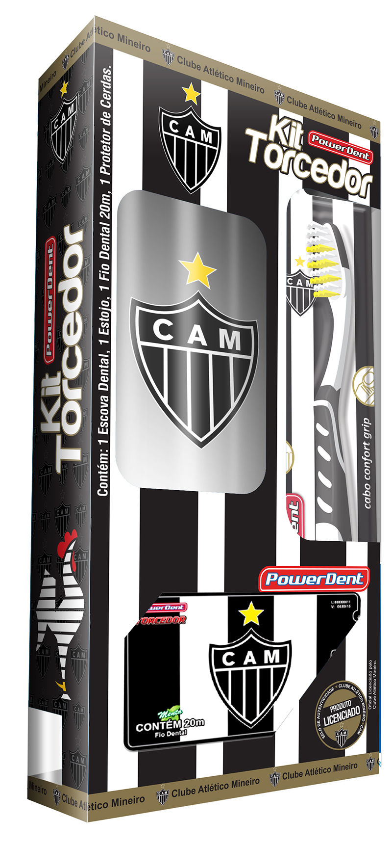 1360 Kit Torcedor Atletico MG Adulto