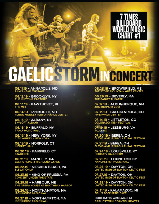 GAELIC STORM ANNOUNCES SUMMER TOUR DATES