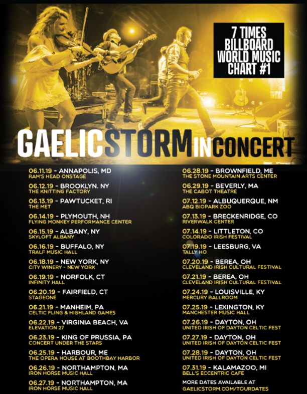 gaelic storm tour schedule