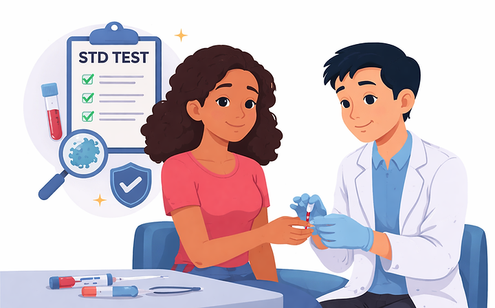 Consultation confidentielle pour le dépistage des infections transmissibles sexuellement et par le sang (ITSS). Évaluation, tests appropriés et conseils personnalisés pour protéger votre santé sexuelle.