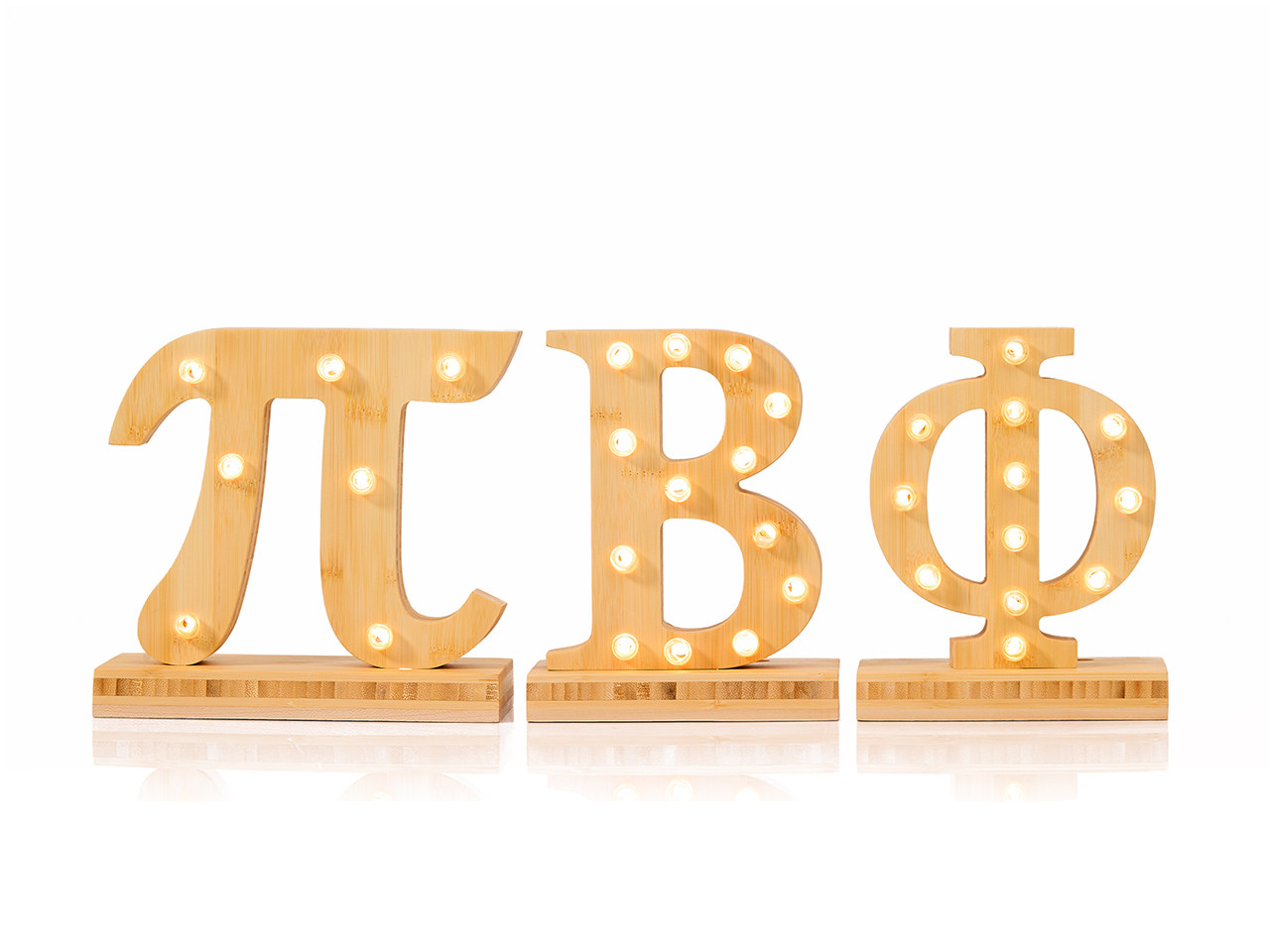 Glow Greek (TM) Pi Beta Phi Marquee