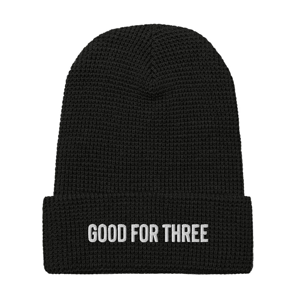 Thumbnail: Good For Three Waffle beanie