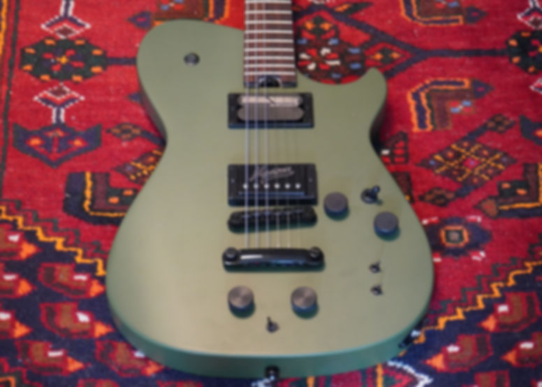 Manson Meta Series MBM-2H Sustaniac + ZVEX Fuzz Factory Satin Olive Green