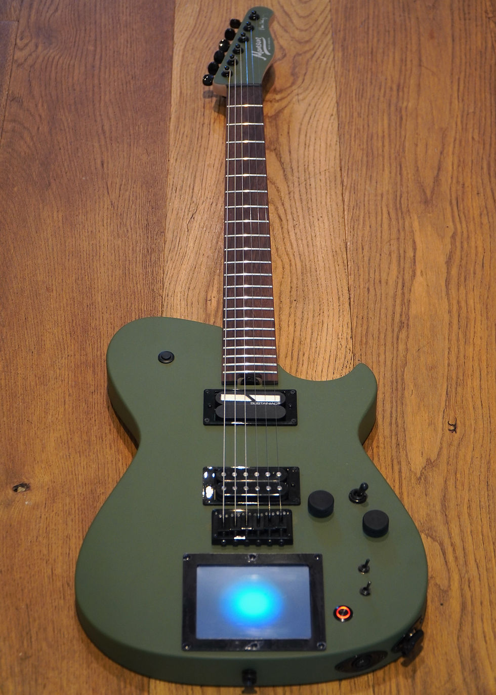 Thumbnail: Manson Meta Series MBM-2H Sustaniac + XY Midi Pad Satin Olive Green