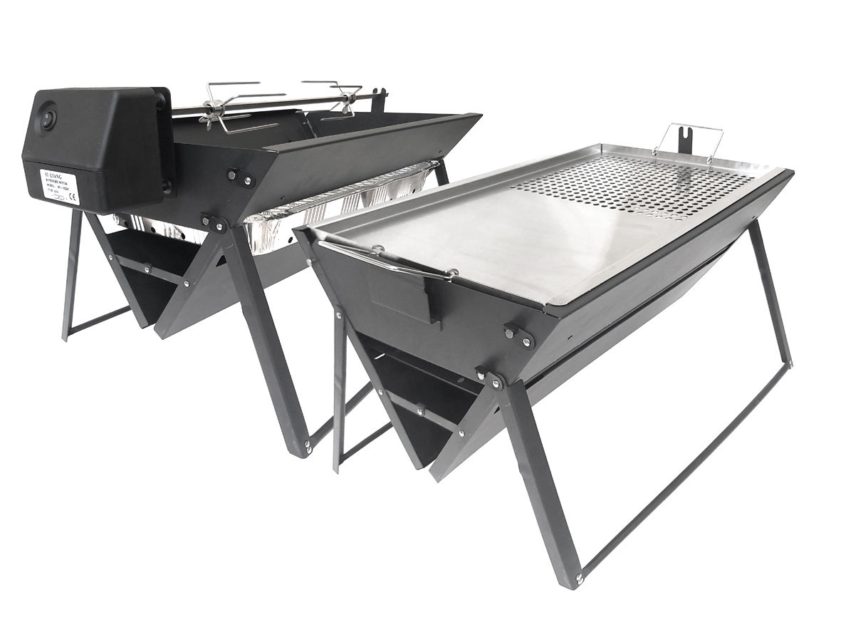 Asado uBer-Q Rotisserie, Grill plate Portable BBQ