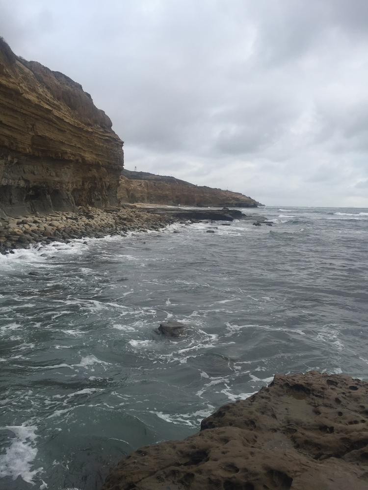 View of the Pacific Ocean from Sunset Cliffs Natural Reserve