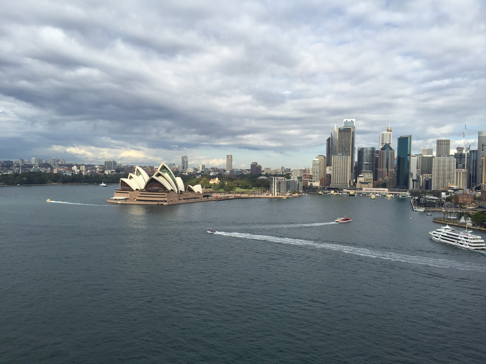 Sydney Opera House and Sydney Harbour view from the Sydney Harbour Bridge