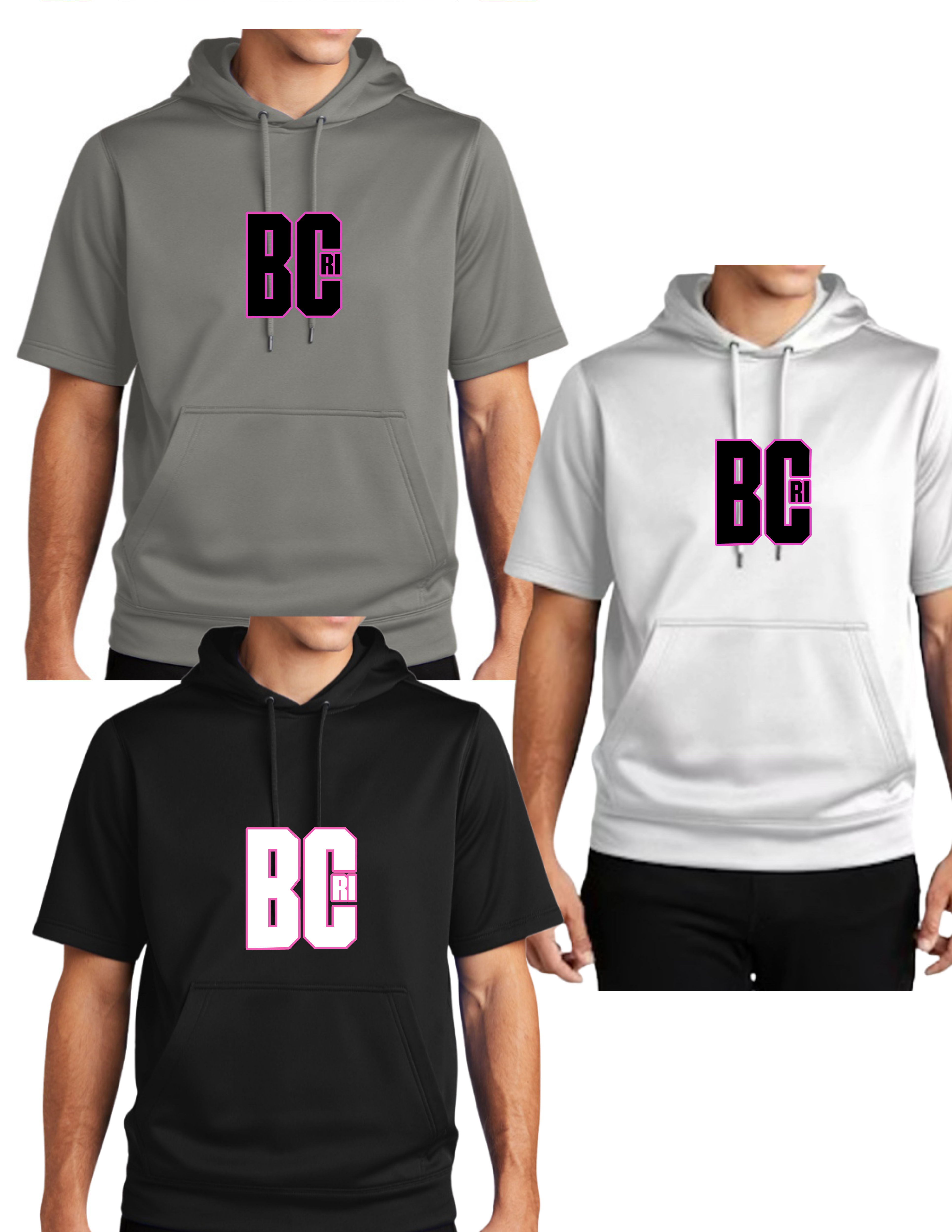 Short Sleeve FleeceHooded Pullover