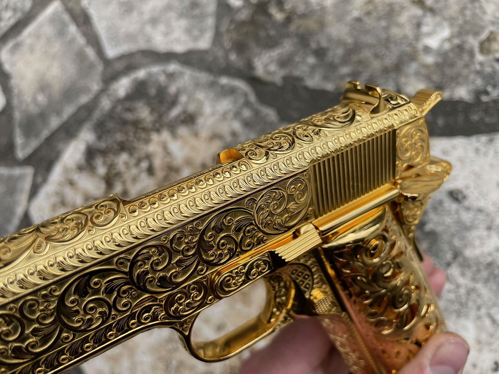 Thumbnail: Colt 1911 38 super 24k Gold