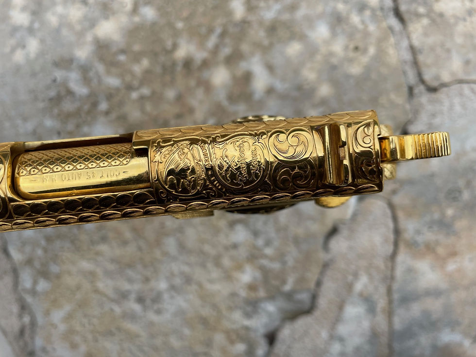 Thumbnail: Colt 1911 24k Gold Engraved 1 of 10